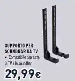Unieuro Meliconi supporto per soundbar da tv offerta