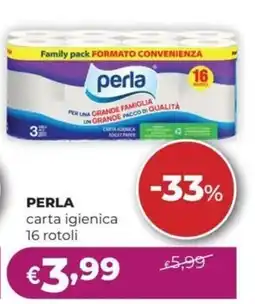 La Saponeria PERLA carta igienica 16 rotoli offerta