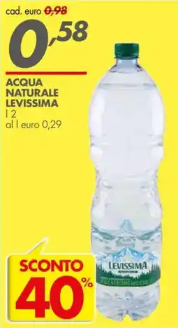 Italmark Acqua naturale levissima offerta
