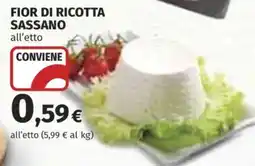 Ipercoop Fior di ricotta Sassano offerta