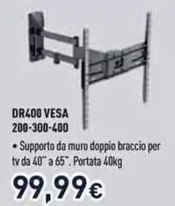 Unieuro Meliconi DR400 vesa 200-300-400 offerta