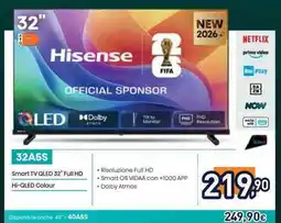 Unieuro Hisense 32A5S smart tv qled 32" full hd offerta
