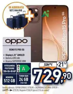 Unieuro oppo REN015 pro 5G offerta