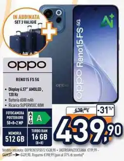 Unieuro oppo REN015 FS 5G offerta