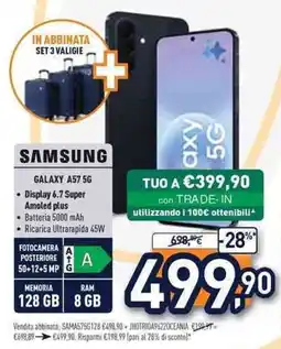 Unieuro Samsung galaxy A57 5G offerta