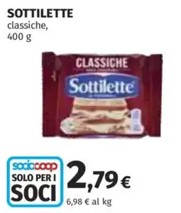 Ipercoop Sottilette classiche offerta