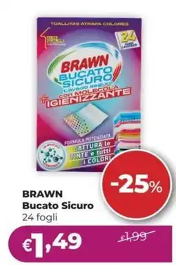 La Saponeria BRAWN Bucato Sicuro 24 fogli offerta