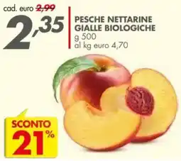 Italmark Pesche nettarine gialle biologiche offerta