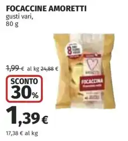 Ipercoop Focaccine Amoretti offerta