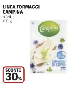Ipercoop Linea formaggi Campina offerta