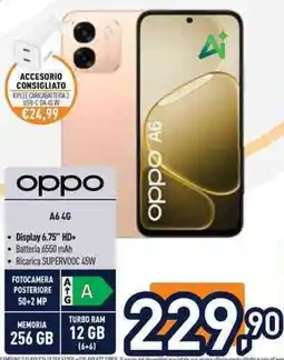 Unieuro oppo A6 4G offerta