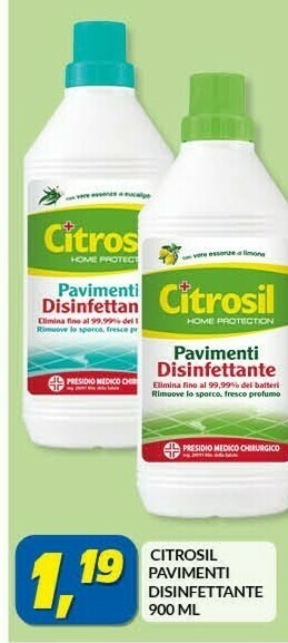 Risparmio Casa Citrosil pavimenti disinfettante offerta