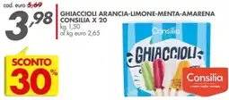 Italmark Ghiaccioli arancia-limone-menta-amarena consilia offerta