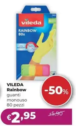 La Saponeria VILEDA Rainbow guanti monouso offerta