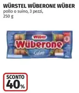 Ipercoop Würstel wüberone Wüber offerta