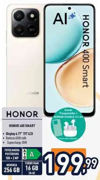 Unieuro Honor 400 smart offerta