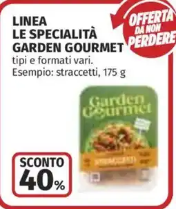 Ipercoop Linea le specialità Garden Gourmet offerta