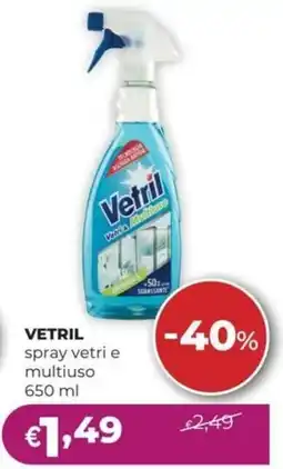 La Saponeria VETRIL spray vetri e multiuso offerta