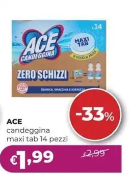 La Saponeria ACE candeggina maxi tab offerta