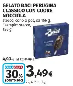 Ipercoop Gelato baci perugina classico con cuore nocciola offerta