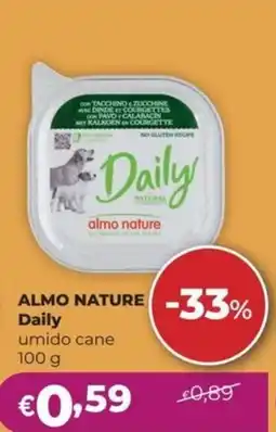 La Saponeria ALMO NATURE Daily umido cane offerta