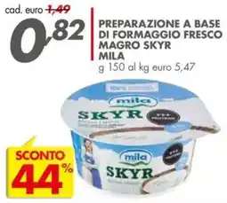 Italmark Preparazione a base di formaggio fresco magro skyr mila offerta