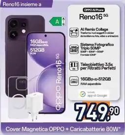 Unieuro Oppo reno16 5G offerta