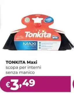 La Saponeria TONKITA Maxi scopa per interni senza manico offerta