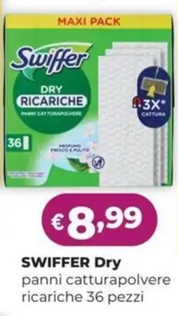 La Saponeria SWIFFER Dry panni catturapolvere ricariche offerta