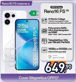 Unieuro Oppo Reno16 FS 5G offerta