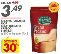 Italmark Grana padano grattugiato fresco ferrari offerta