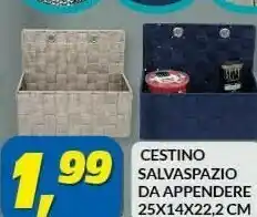 Risparmio Casa Cestino salvaspazio da appendere offerta