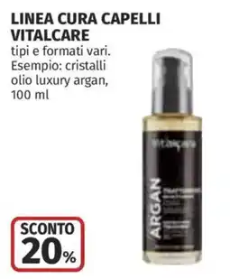 Ipercoop Linea cura capelli Vitalcare offerta