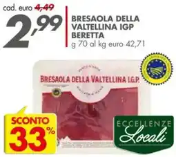 Italmark Bresaola della valtellina igp beretta offerta
