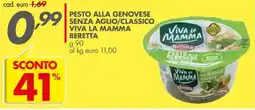 Italmark Pesto alla genovese senza aglio/classico viva la mamma beretta offerta