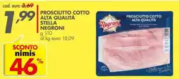 Italmark Prosciutto cotto alta qualità stella negroni offerta