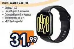 Unieuro Xiaomi redmi watch 5 active offerta