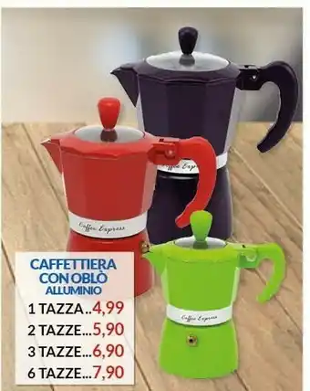 Risparmio Casa Caffettiera con oblò alluminio offerta