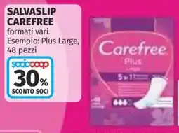 Ipercoop Salvaslip Carefree offerta