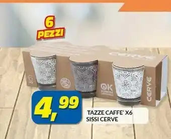Risparmio Casa Tazze caffe sissi cerve offerta