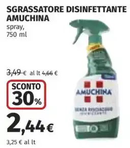 Ipercoop Sgrassatore disinfettante Amuchina offerta