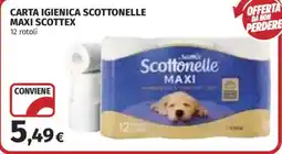 Ipercoop Carta igienica scottonelle maxi Scottex offerta