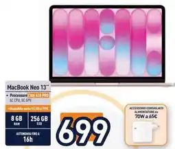 Unieuro MacBook Neo 13" offerta