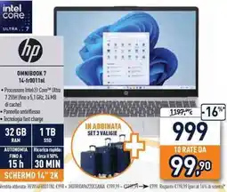 Unieuro Hp omnibook 7 14-FR0011NL offerta