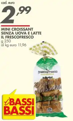 Italmark Mini croissant senza uova e latte il frescofresco offerta