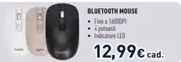 Unieuro Bluetooth mouse Fino a 1600DPI offerta