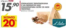 Italmark Formaggio trentingrana è un prodotto dop stagionatura oltre 20 mesi trentino offerta