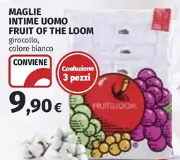 Ipercoop Maglie intime uomo fruit of the loom offerta