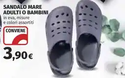 Ipercoop Sandalo mare adulti o bambini offerta