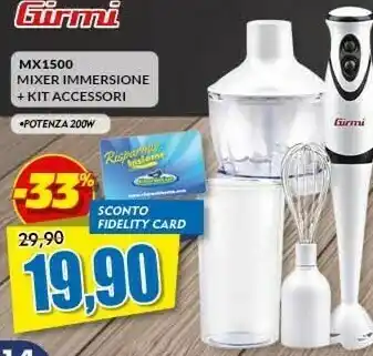 Risparmio Casa Mx1500 mixer immersione kit accessori offerta